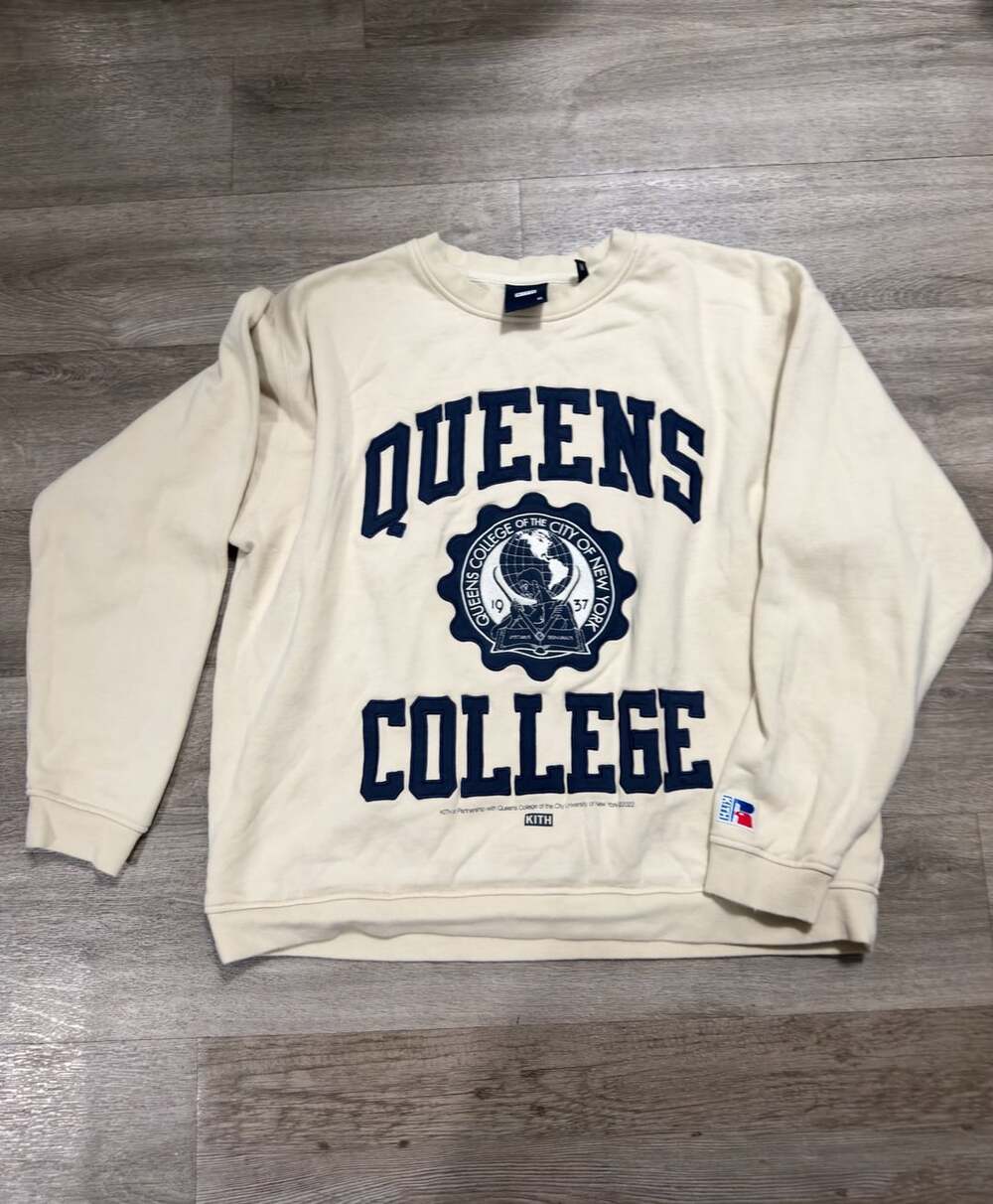 Kith x Russell Athletic Queens College Crewneck Sweatshirt Size XL